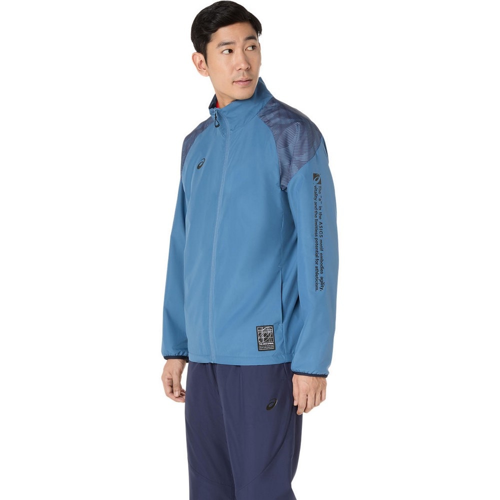 アシックス（ASICS）（メンズ）裏トリコットグラフィック ウインドブレーカージャケット 2031F175.401