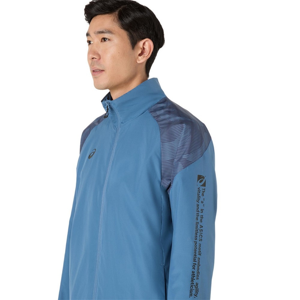 アシックス（ASICS）（メンズ）裏トリコットグラフィック ウインドブレーカージャケット 2031F175.401