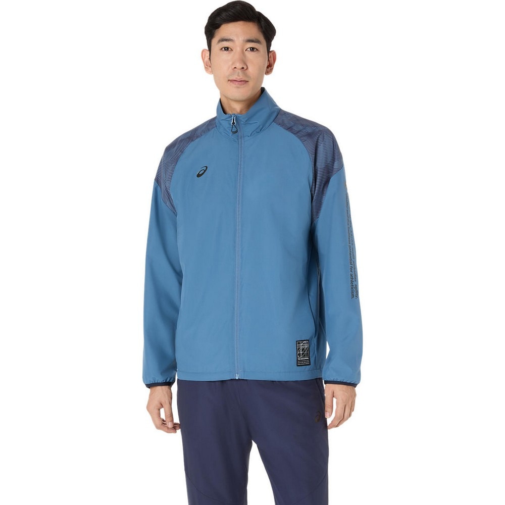 アシックス（ASICS）（メンズ）裏トリコットグラフィック ウインドブレーカージャケット 2031F175.401