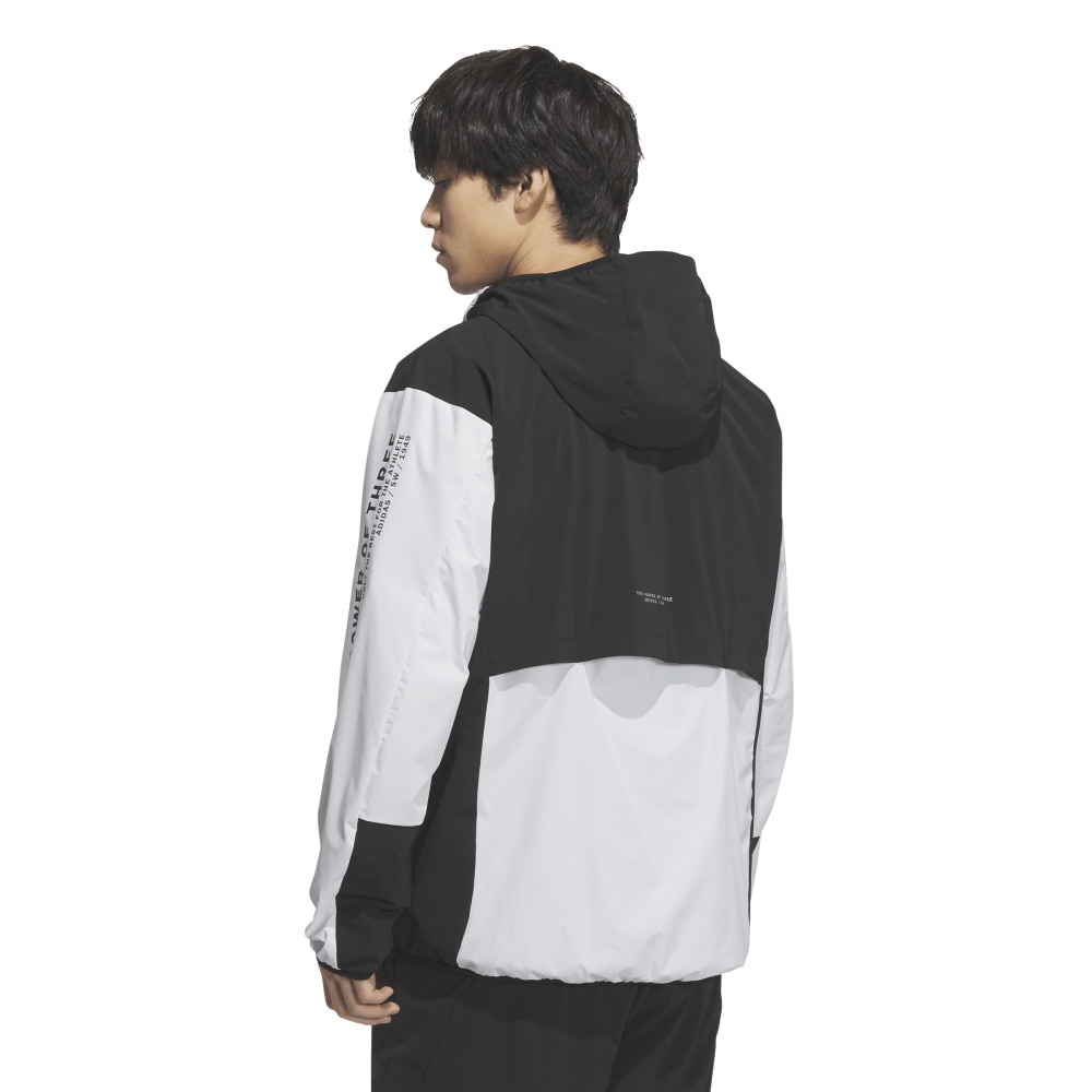 アディダス（adidas）（メンズ）アダプテーション レギュラーフィット ストレッチ ウーブン フード付き フルジップ トラックトップ Z4786-KA1239