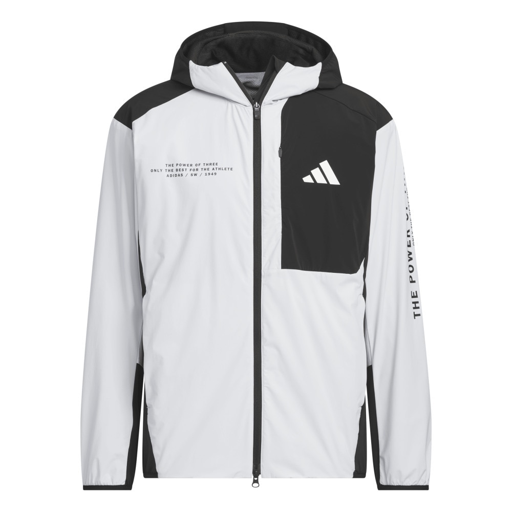 アディダス（adidas）（メンズ）アダプテーション レギュラーフィット ストレッチ ウーブン フード付き フルジップ トラックトップ Z4786-KA1239