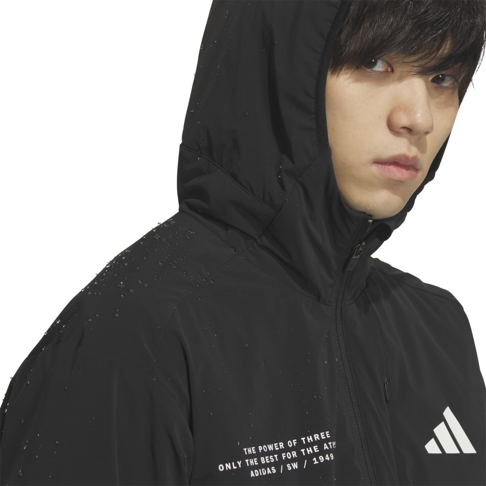 アディダス（adidas）（メンズ）アダプテーション レギュラーフィット ストレッチ ウーブン フード付き フルジップ トラックトップ Z4786-KA1240