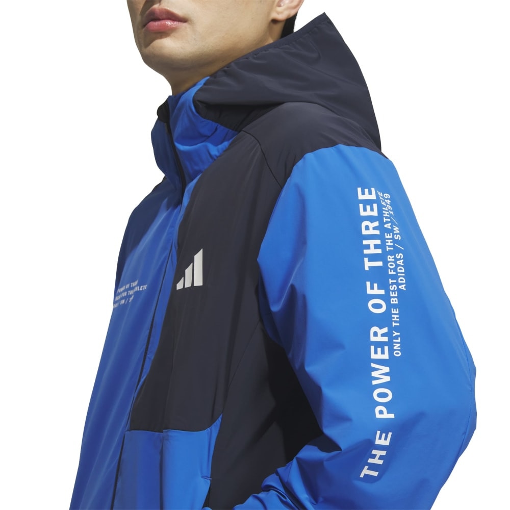 アディダス（adidas）（メンズ）ストレッチ ウーブン フード付き フルジップ トラックトップ Z4786-KA1241