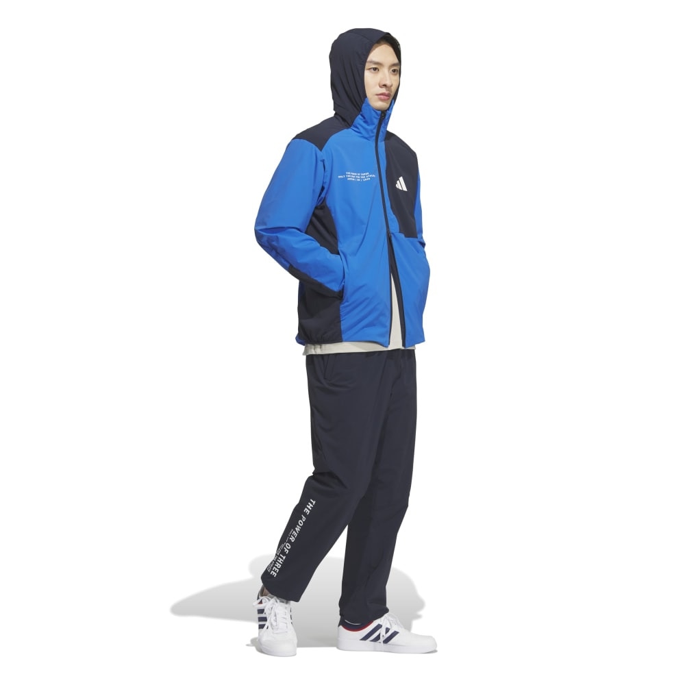 アディダス（adidas）（メンズ）ストレッチ ウーブン フード付き フルジップ トラックトップ Z4786-KA1241