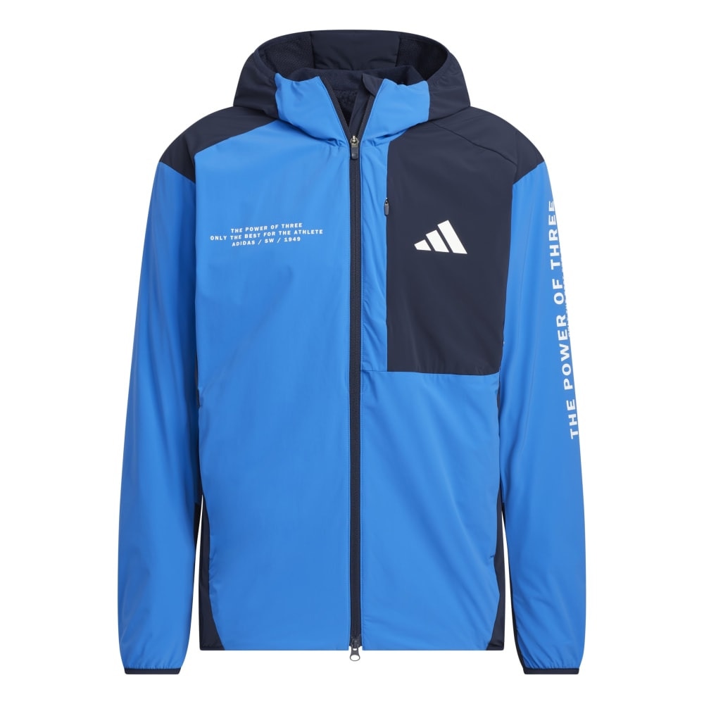 アディダス（adidas）（メンズ）ストレッチ ウーブン フード付き フルジップ トラックトップ Z4786-KA1241