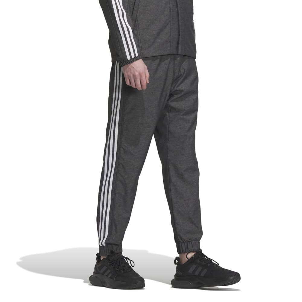 アディダス（adidas）（メンズ）ウィンドブレーカー 上下セット 24/7 WIND. RDY デニム風 ウーブン 防風 撥水 ブラック
