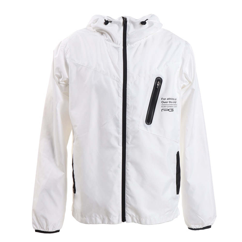  絶耐撥水 UV一枚ウインドブレーカージャケットJ2481 WHT オンライン価格