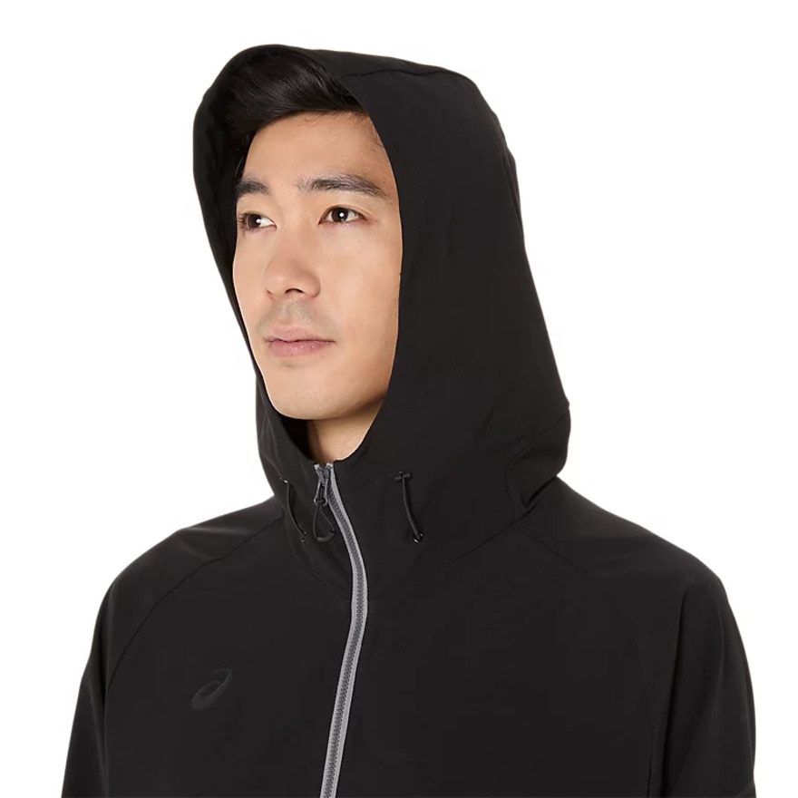 アシックス（ASICS）（メンズ）はっ水ストレッチウーブンフーディー ブレーカーシャツ 2031F167.001