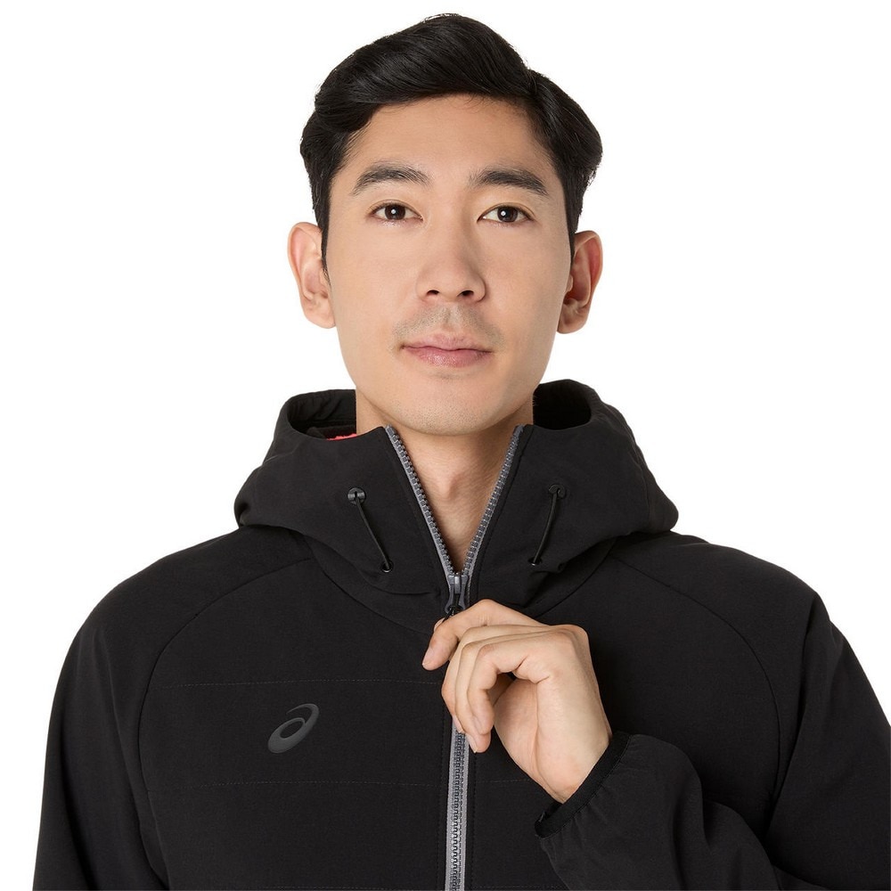 アシックス（ASICS）（メンズ）ハイブリッド中わたフリースフーディー 2031F172.001