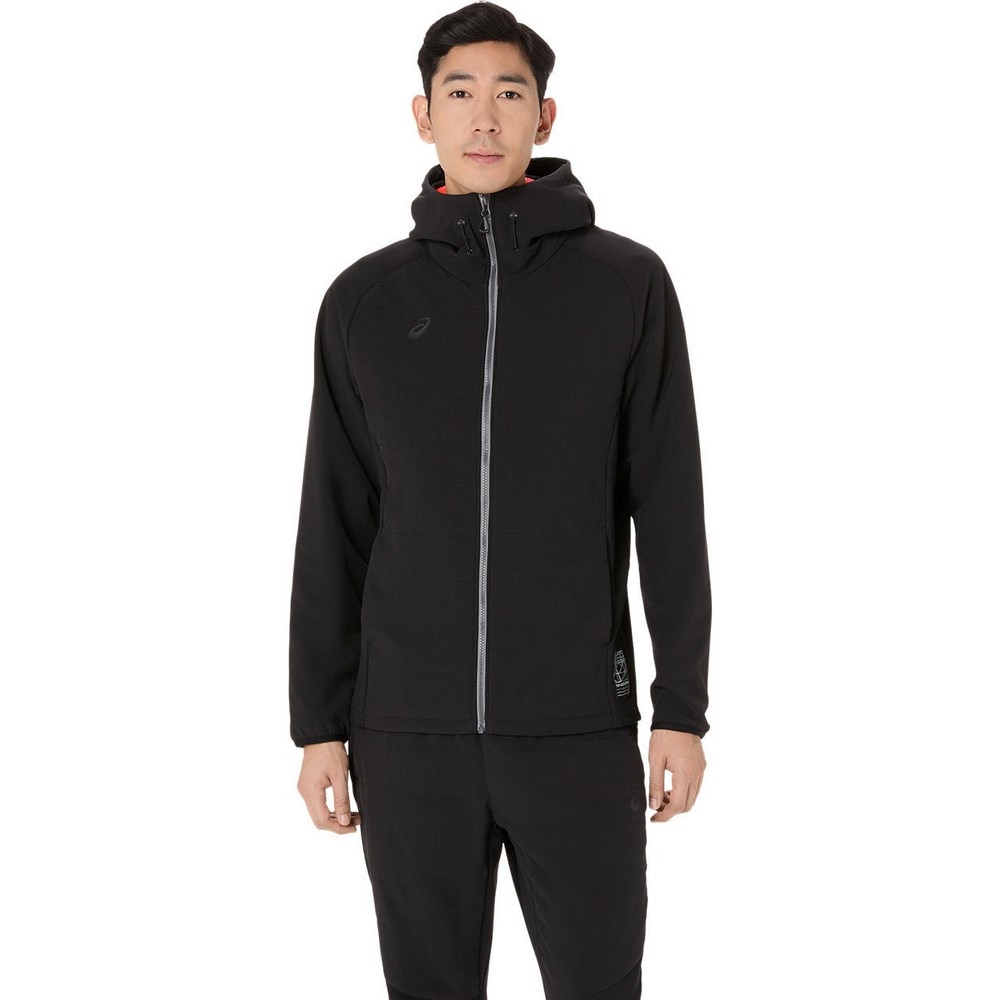 アシックス（ASICS）（メンズ）ハイブリッド中わたフリースフーディー 2031F172.001
