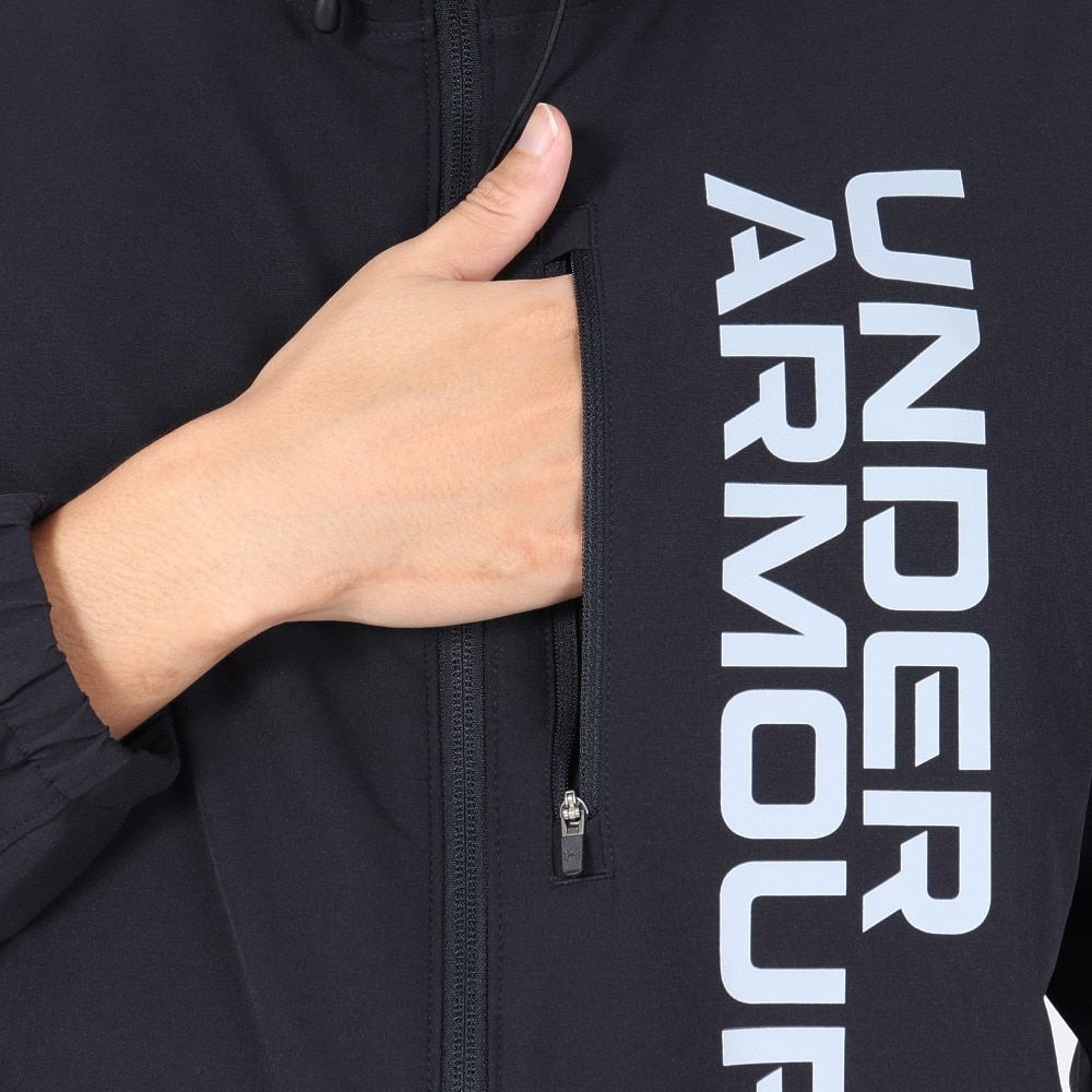 アンダーアーマー（UNDER ARMOUR）（メンズ）ブラッシュドウーブン フルジップ フーディ ジャケット 1381347 001