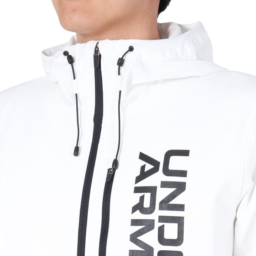 アンダーアーマー（UNDER ARMOUR）（メンズ）ブラッシュドウーブン フルジップ フーディ ジャケット 1381347 100