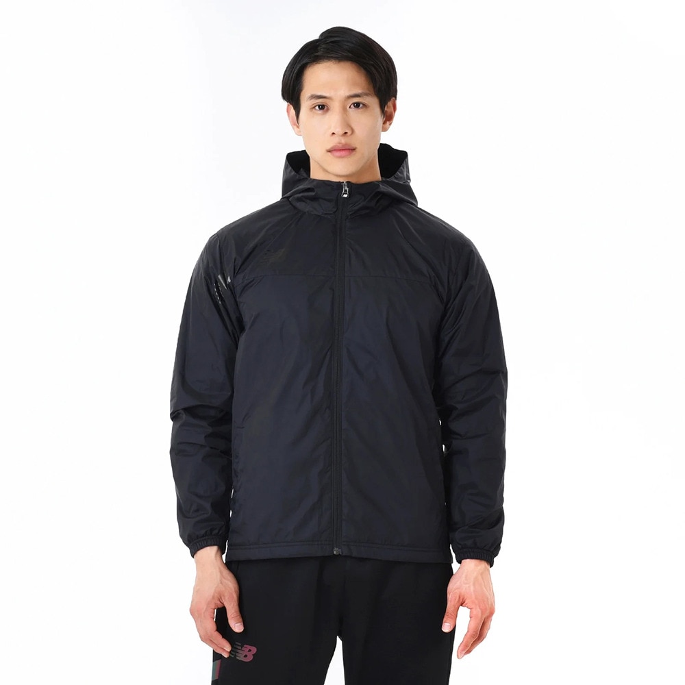 ニューバランス（new balance）（メンズ）Black Out Collection ウーブンジャケット 裏起毛 AMJ45283BK