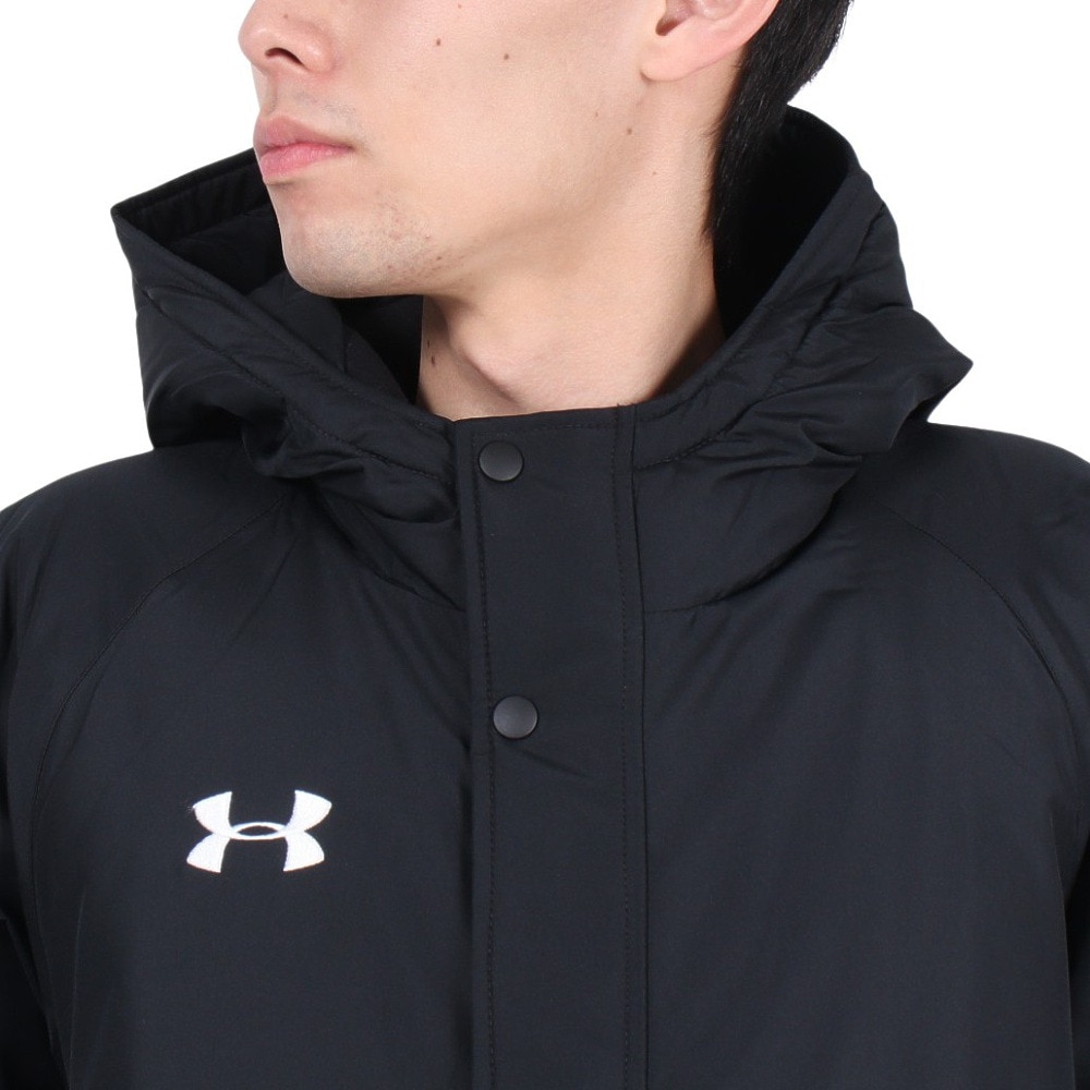 Under Armour ブラック ベンチコート 安っぽく YXL