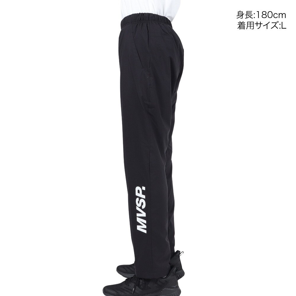 デサント（DESCENTE）（メンズ）HEATNAVI サイドロゴ テーパードパンツ DMMWJG30 BK