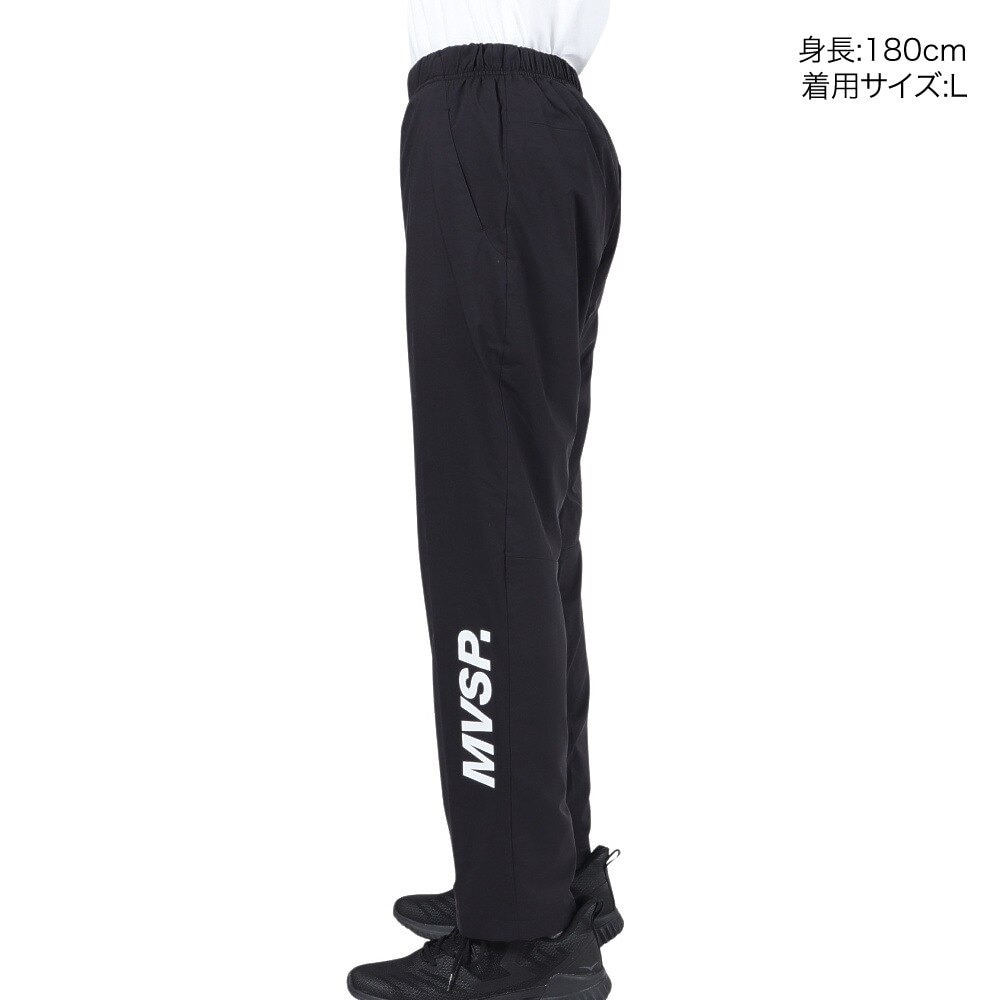 デサント（DESCENTE）（メンズ）HEATNAVI サイドロゴ テーパードパンツ DMMWJG30 BK