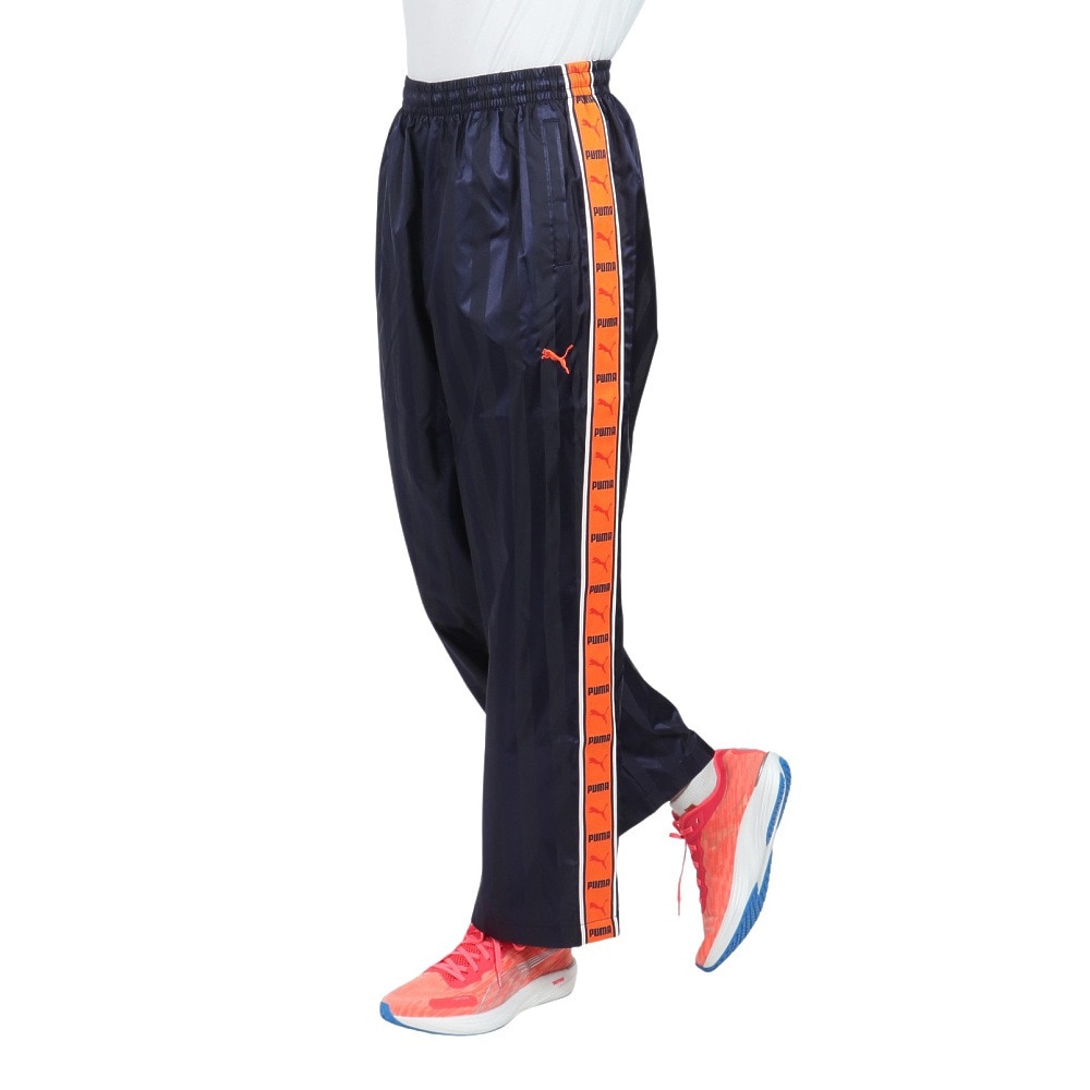 プーマ（PUMA）（メンズ）トレーニング シャドウ ストライプ ウーブン パンツ 527753 61 NVY