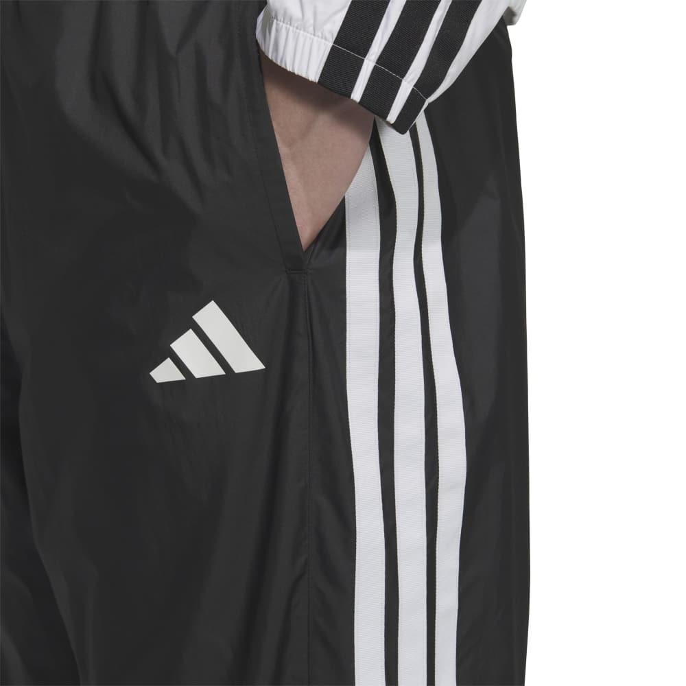 アディダス（adidas）（メンズ）３Ｓ ルーズフィット 起毛トリコット裏地付 フルレングス オープンヘム ウィンドパンツ QD767-JZ8773