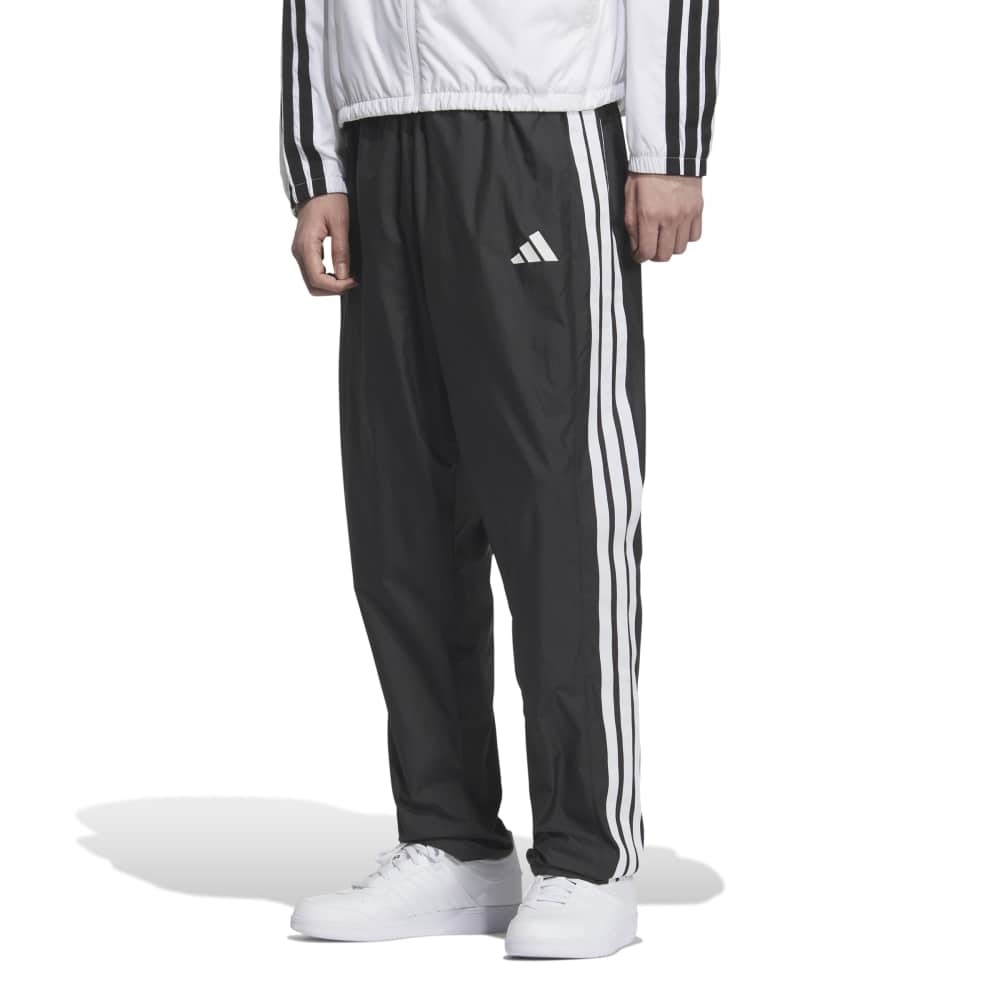 アディダス（adidas）（メンズ）３Ｓ ルーズフィット 起毛トリコット裏地付 フルレングス オープンヘム ウィンドパンツ QD767-JZ8773