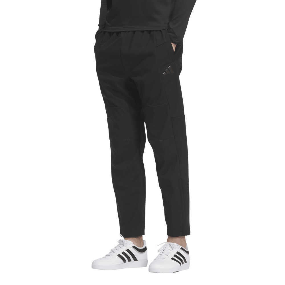 アディダス adidas フリースウーブン アンクル丈 オープンヘム パンツ  CN431 アディダス（adidas）（メンズ）プレミアム スポーツ 圧着加工フリース