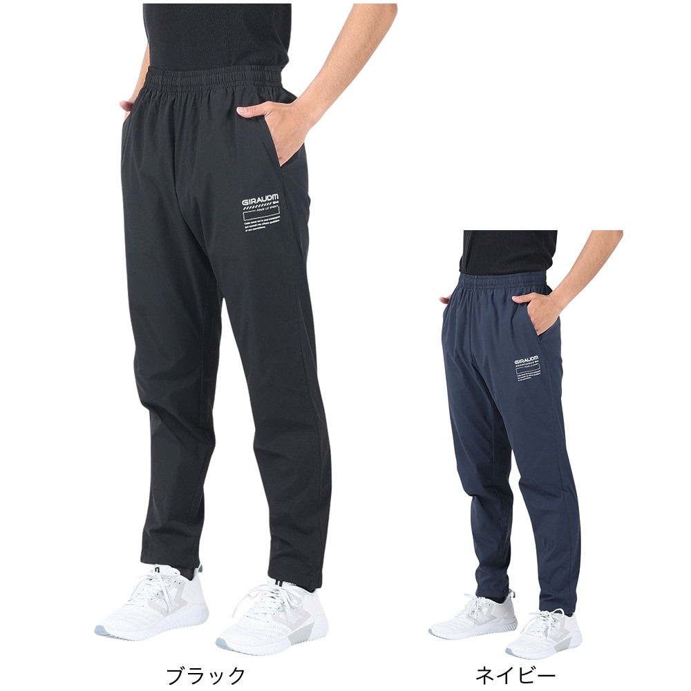 ジローム（GIRAUDM）（メンズ）パンツ uv UV 撥水 防風 ブラック 黒 スプリング ブレーカー パンツ WB4S0011-TR854-GRSD BLK