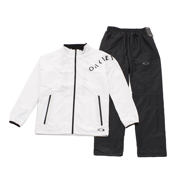 V Windwarm ウィンドブレーカー上下セット jp jp Wht Blk オンライン価格 オークリー スーパースポーツゼビオ