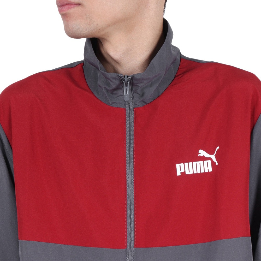 プーマ（PUMA）（メンズ）ウーブン カラーブロックスーツ 上下セット 684143 69 GRY