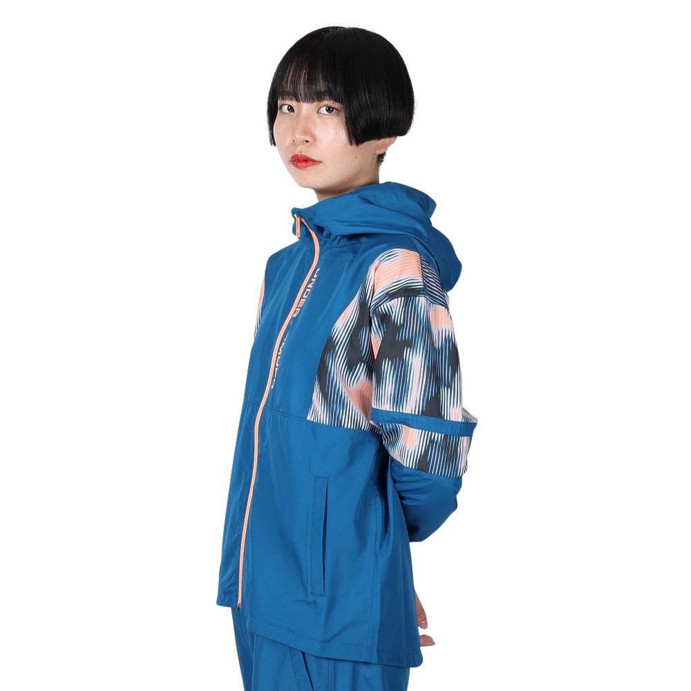 アンダーアーマー（UNDER ARMOUR）（レディース）パーカー レディース メッシュ ウーブン フルジップ フーディー 1381238 426