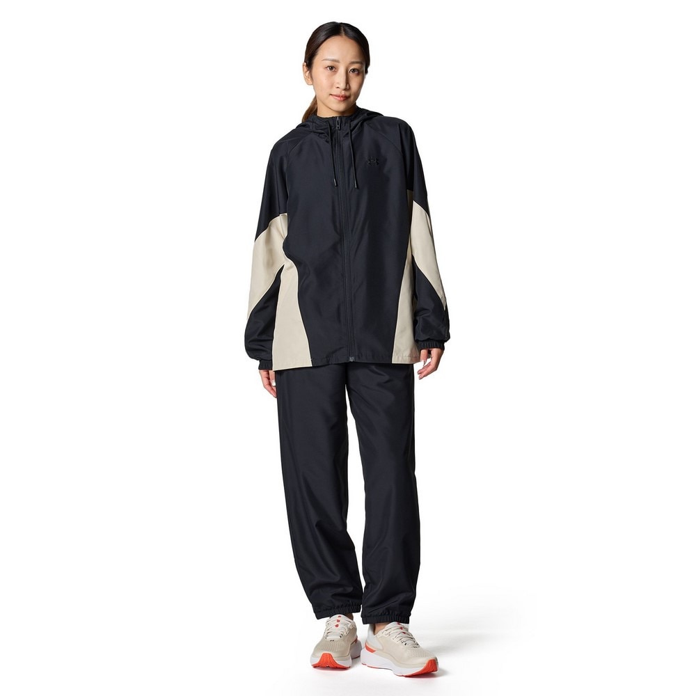 アンダーアーマー（UNDER ARMOUR）（レディース）メッシュ ライナー ウーブン フルジップフーディー 6001385 001