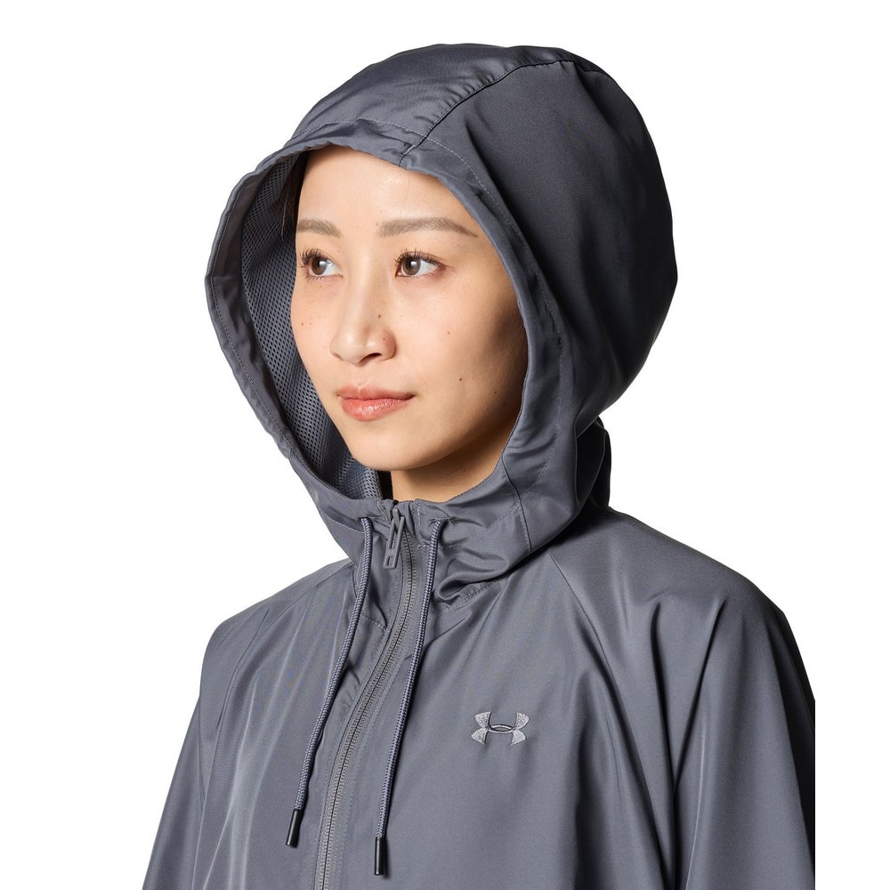 アンダーアーマー（UNDER ARMOUR）（レディース）メッシュ ライナー ウーブン フルジップフーディー 6001385 025