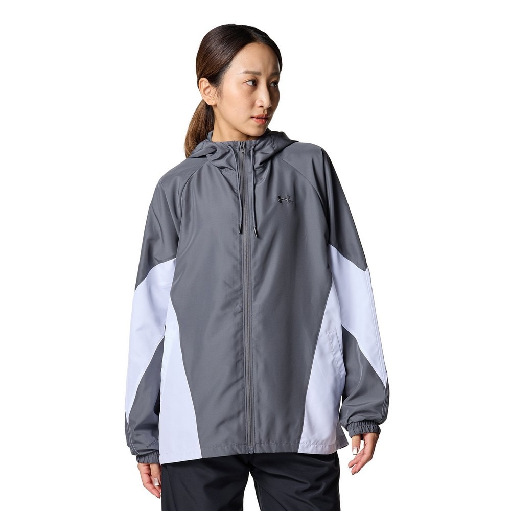 アンダーアーマー（UNDER ARMOUR）（レディース）メッシュ ライナー ウーブン フルジップフーディー 6001385 025