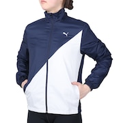 プーマ（PUMA）（レディース）裏トリコット ウーブンジャケット 519814-02 NVY スポーツウェア