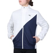 プーマ（PUMA）（レディース）裏トリコット ウーブンジャケット 519814-03 GRY スポーツウェア