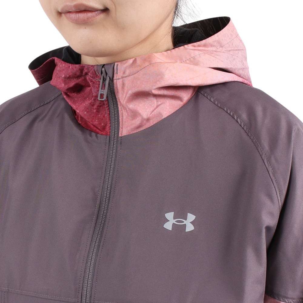 アンダーアーマー（UNDER ARMOUR）（レディース）トリコット ウーブン フルジップ フーディー 1381236 057