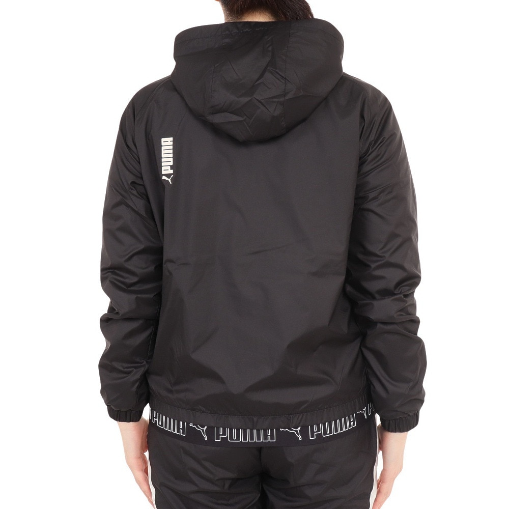 プーマ（PUMA）（レディース）裏起毛トリコット ウーブン ジャケット 524294 01 BLK