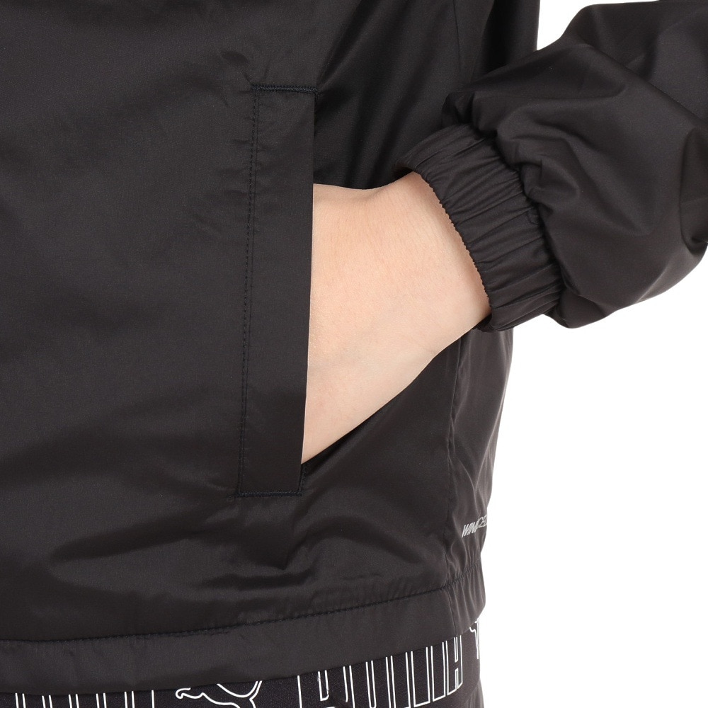 プーマ（PUMA）（レディース）裏起毛トリコット ウーブン ジャケット 524294 01 BLK