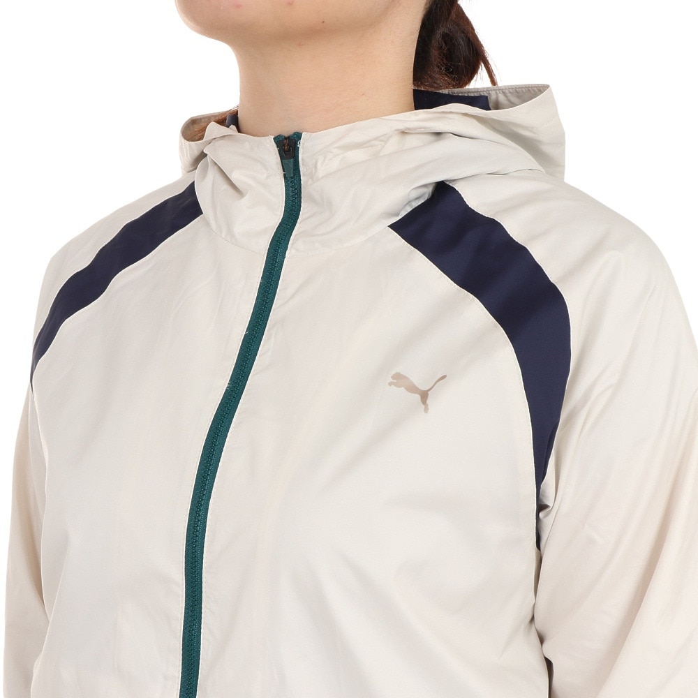 プーマ（PUMA）（レディース）裏起毛トリコット ウーブン ジャケット 524294 87 BEG