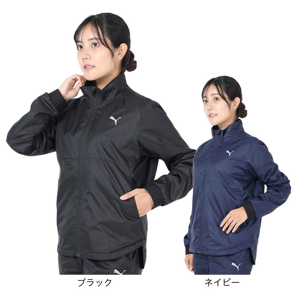 プーマ（PUMA）（レディース）起毛トリコットウーブンジャケット 525024 01 BLK