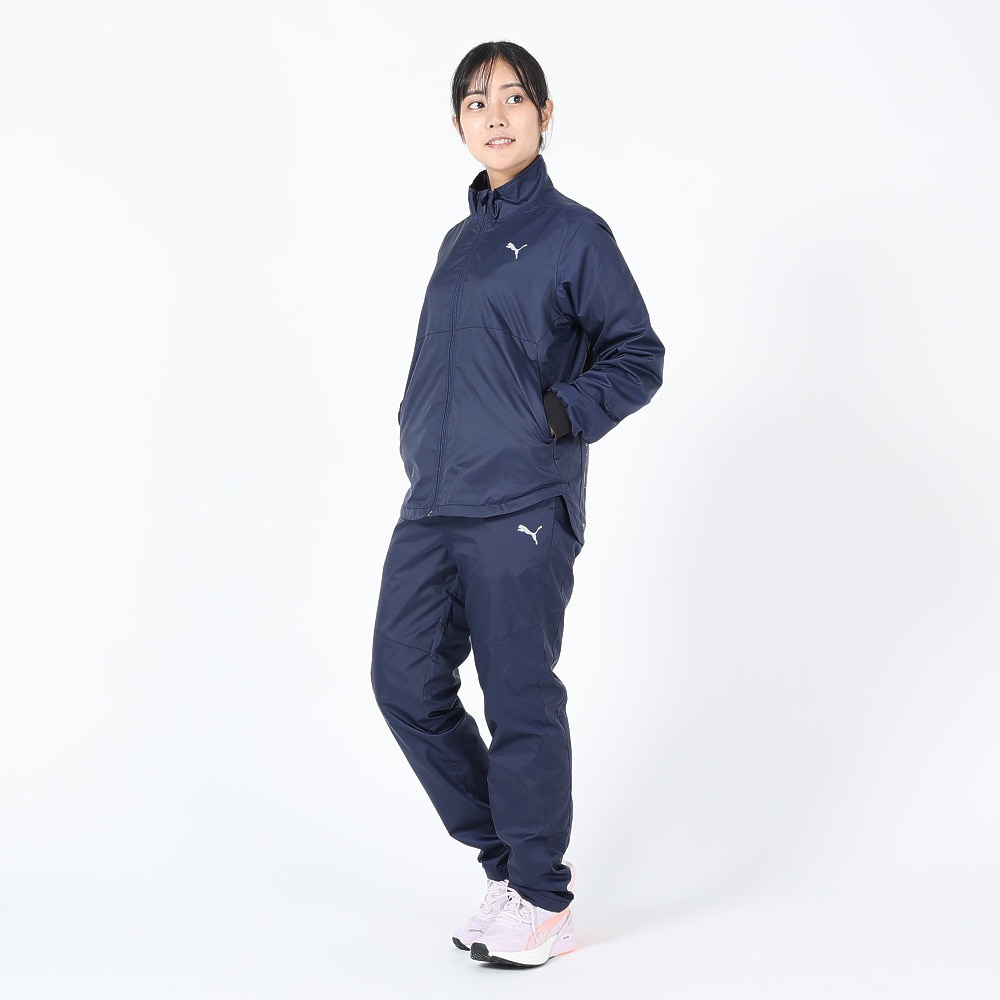 プーマ（PUMA）（レディース）起毛トリコットウーブンジャケット 525024 06 NVY