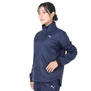 プーマ（PUMA）（レディース）起毛トリコットウーブンジャケット 525024 06 NVY