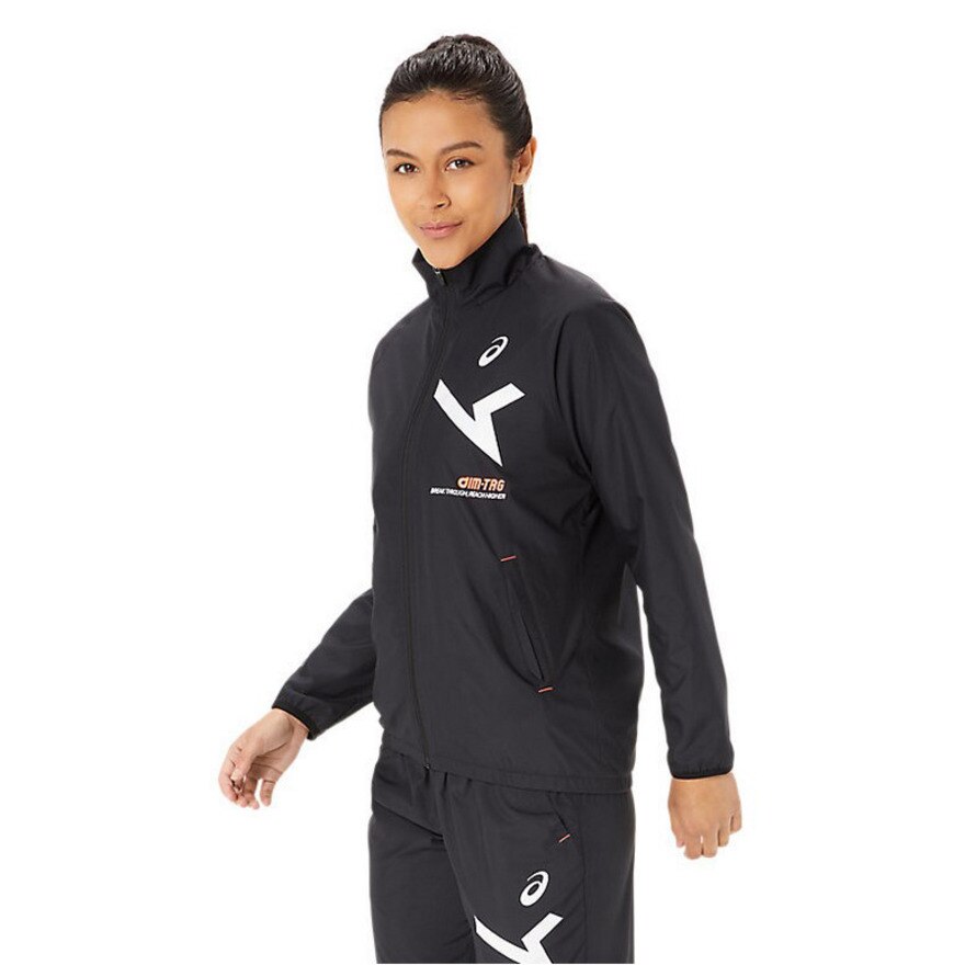 アシックス（ASICS）（レディース）ウインドブレーカー レディース AIM裏 トリコット ジャケット 2032C874.001