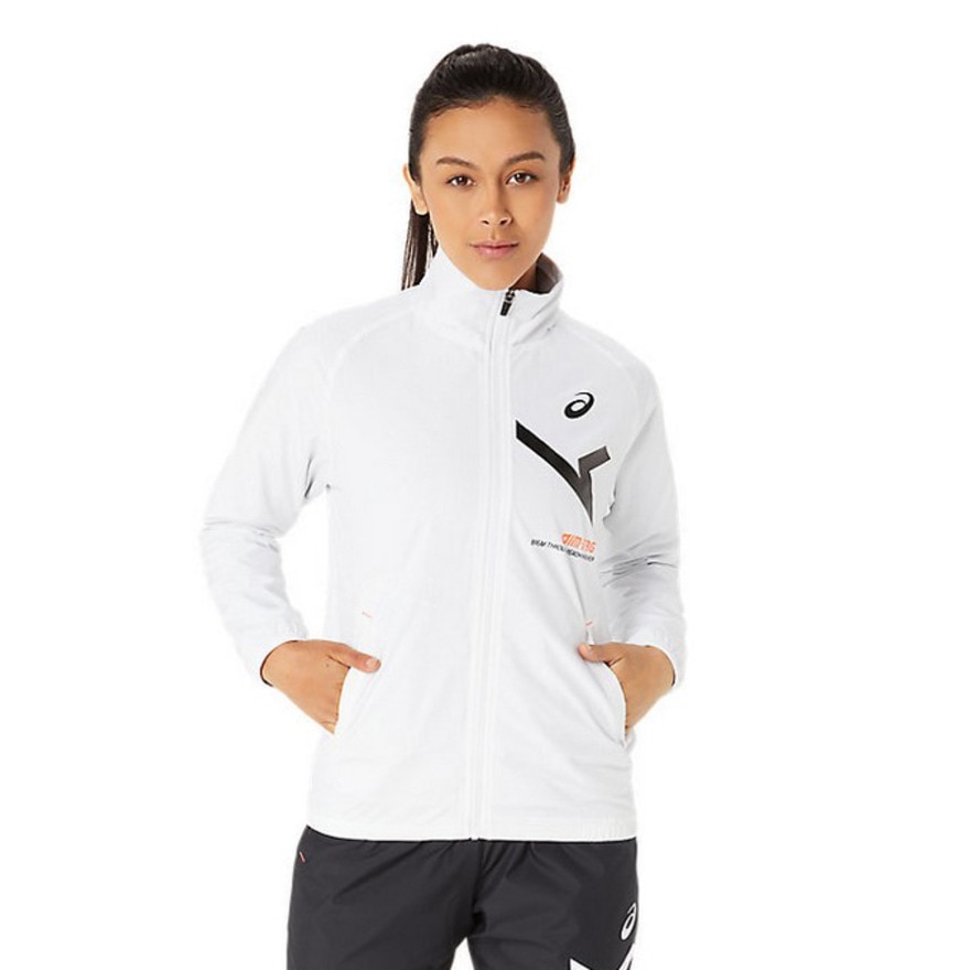 アシックス（ASICS）（レディース）ウインドブレーカート レディース AIM裏 トリコット ジャケット 2032C874.100
