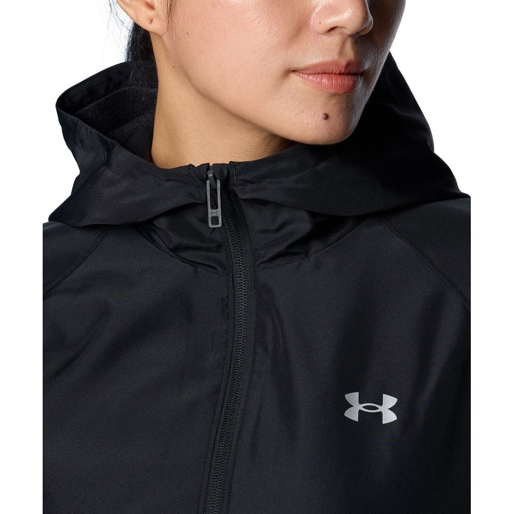 アンダーアーマー（UNDER ARMOUR）（レディース）トリコット ウーブン フルジップ フーディー 1388192 001