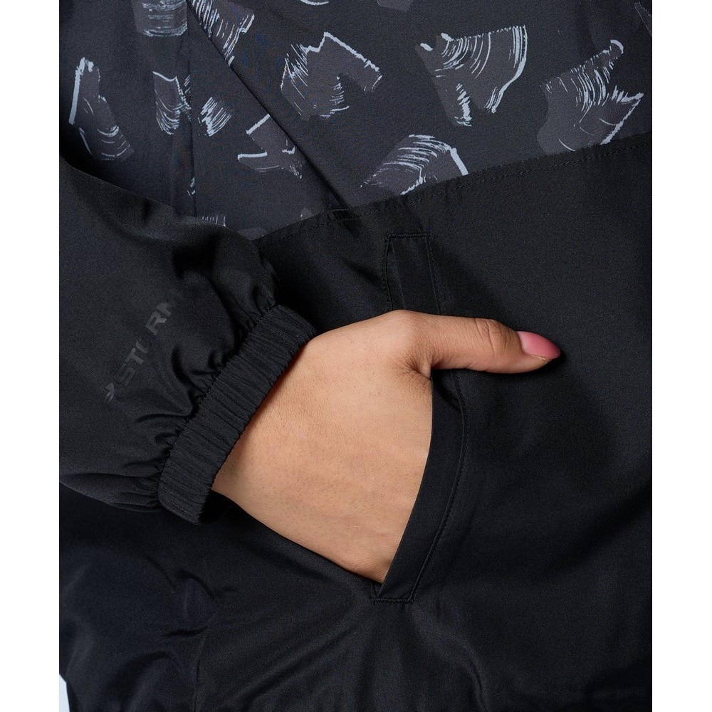アンダーアーマー（UNDER ARMOUR）（レディース）トリコット ウーブン フルジップ フーディー 1388192 001