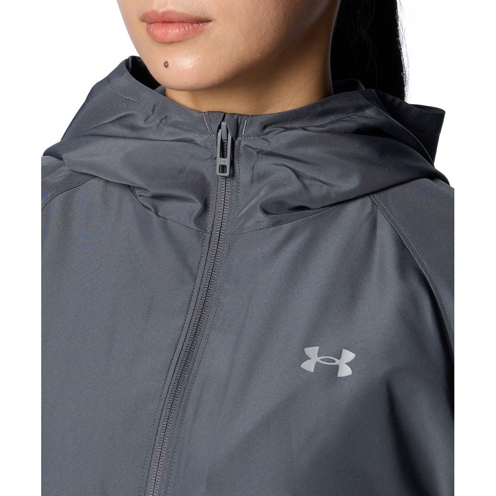 アンダーアーマー（UNDER ARMOUR）（レディース）トリコット ウーブン フルジップ フーディー 1388192 025