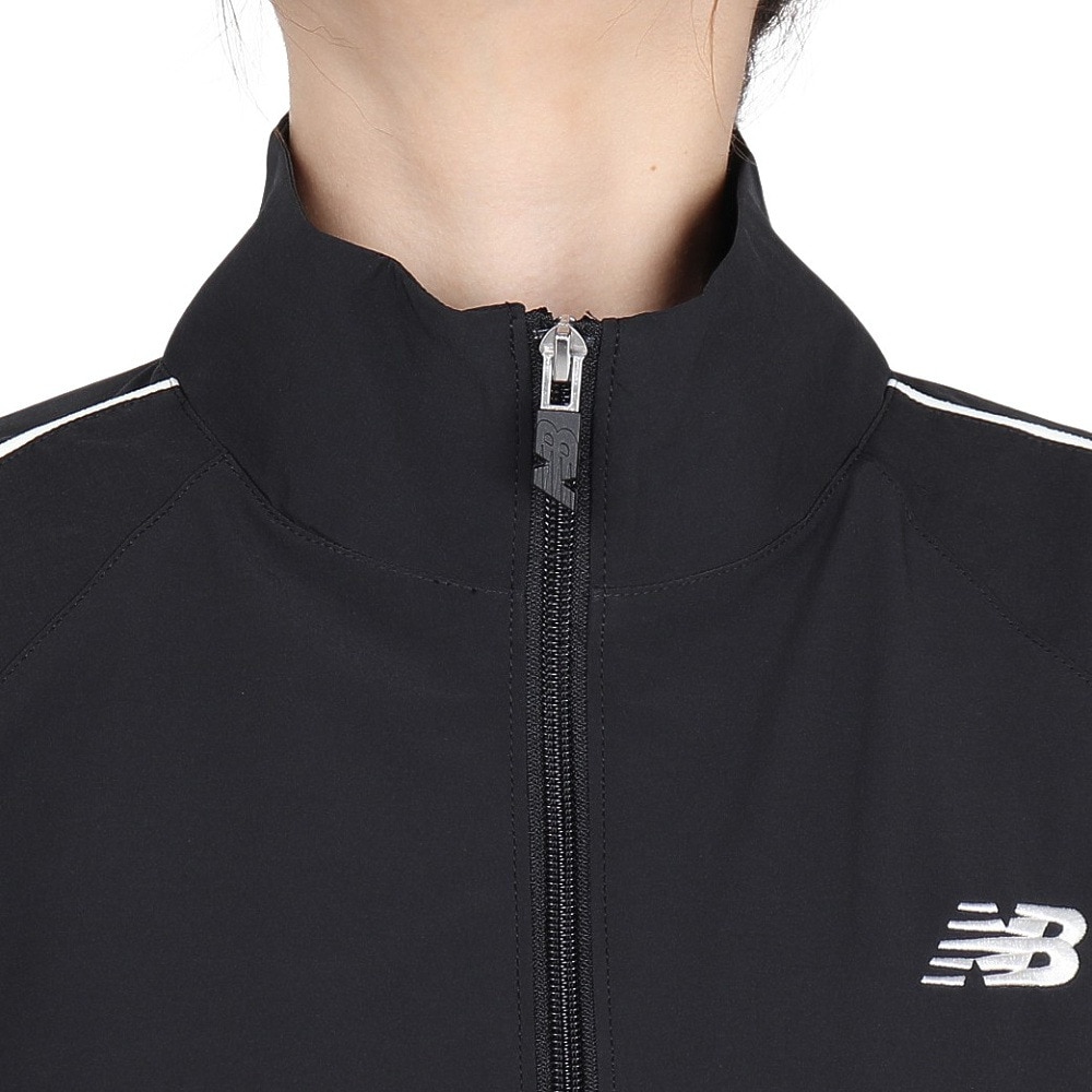 ニューバランス（new balance）（レディース）裏起毛 トリコット ラインド ウーブントラックジャケット AWJ53171BK