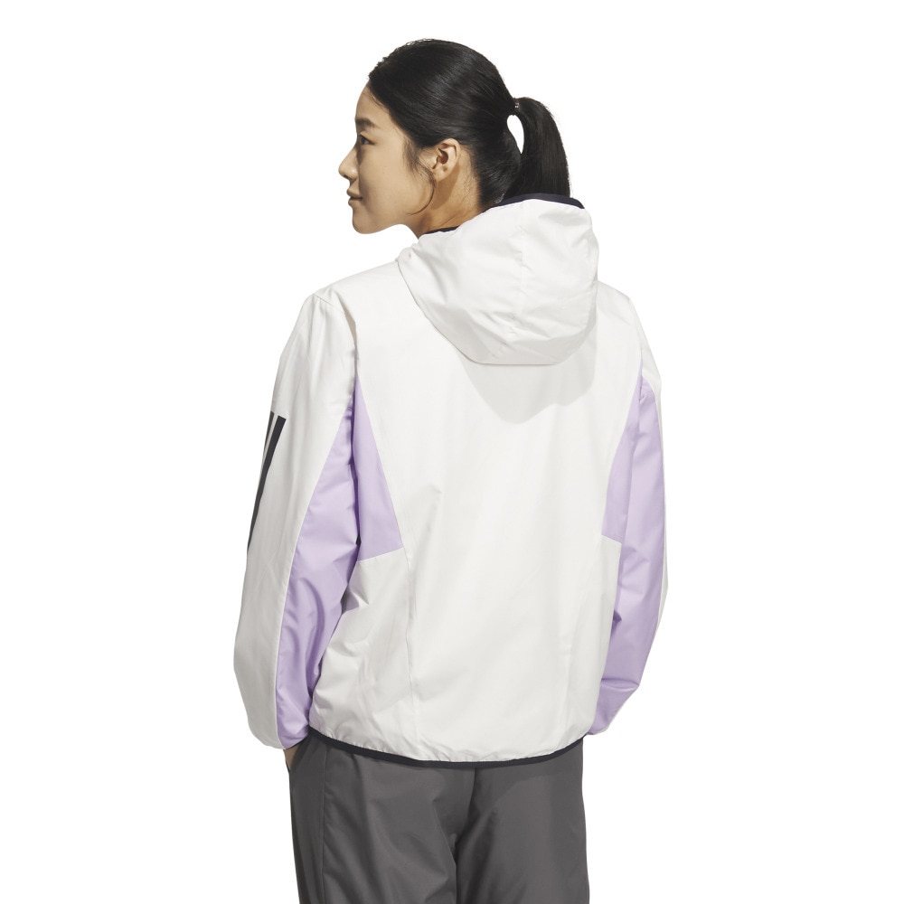 adidas フード付きウィンドブレーカー ホワイト adidas マウンテンパーカー ウインドブレーカー アディダス