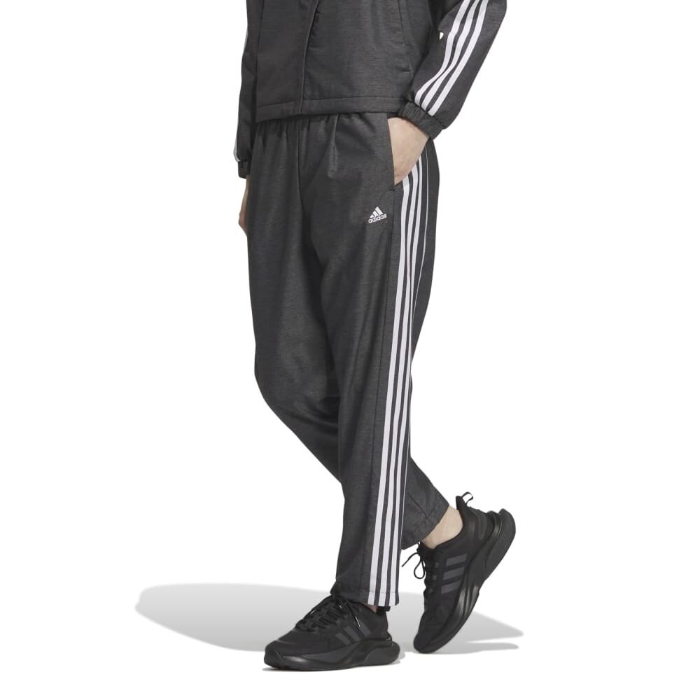 アディダス（adidas）（レディース）ウィンドブレーカー 上下セット デニム風 ウーブン 防風 撥水 ブラック