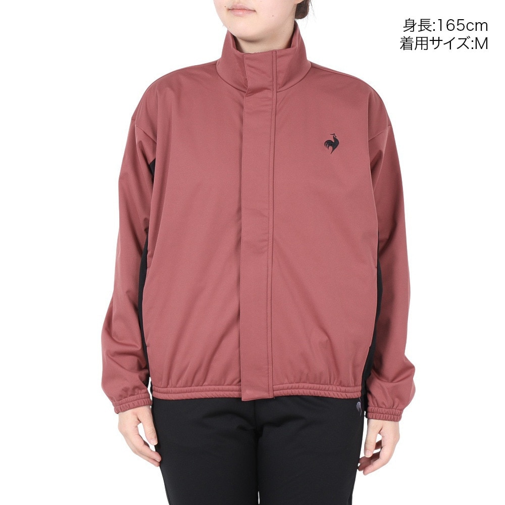 ルコックスポルティフ（lecoqsportif）（レディース）はっ水 防風 保温 ストレッチ ボンディング フリースジャケット LT4FWB60L RD00