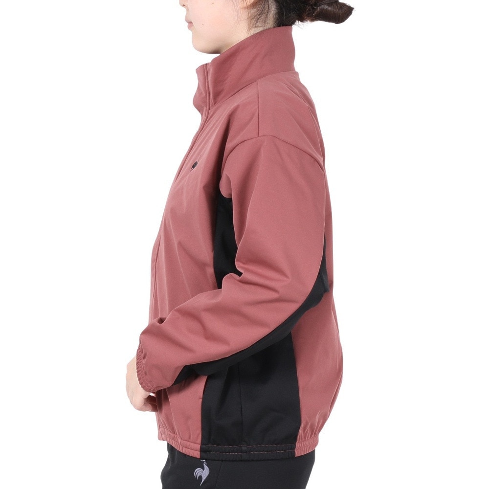ルコックスポルティフ（lecoqsportif）（レディース）はっ水 防風 保温 ストレッチ ボンディング フリースジャケット LT4FWB60L RD00